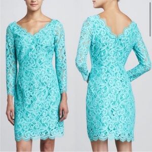 Lilly Pulitzer | Helene Lace Lagoon Green Dress size 6